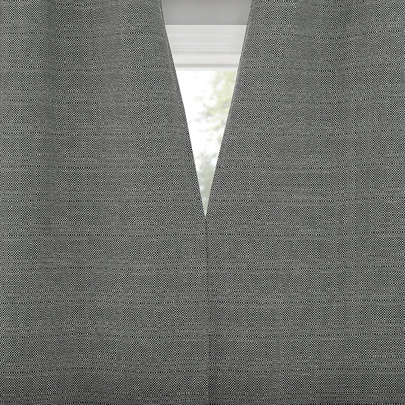 Indigo Road by Egypt Sherrod Sarasi Contrast Tweed Magnetic Closure Grommet Top 100% Blackout Single Curtain Panel
