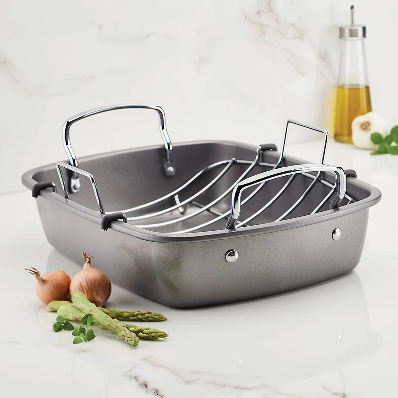Circulon® Nonstick 17"x13" Roasting Pan with Rack