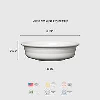 Fiesta Classic Rim Ceramic Serving Bowl