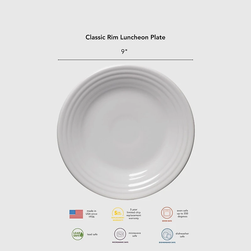 Fiesta Classic Rim Luncheon Plate