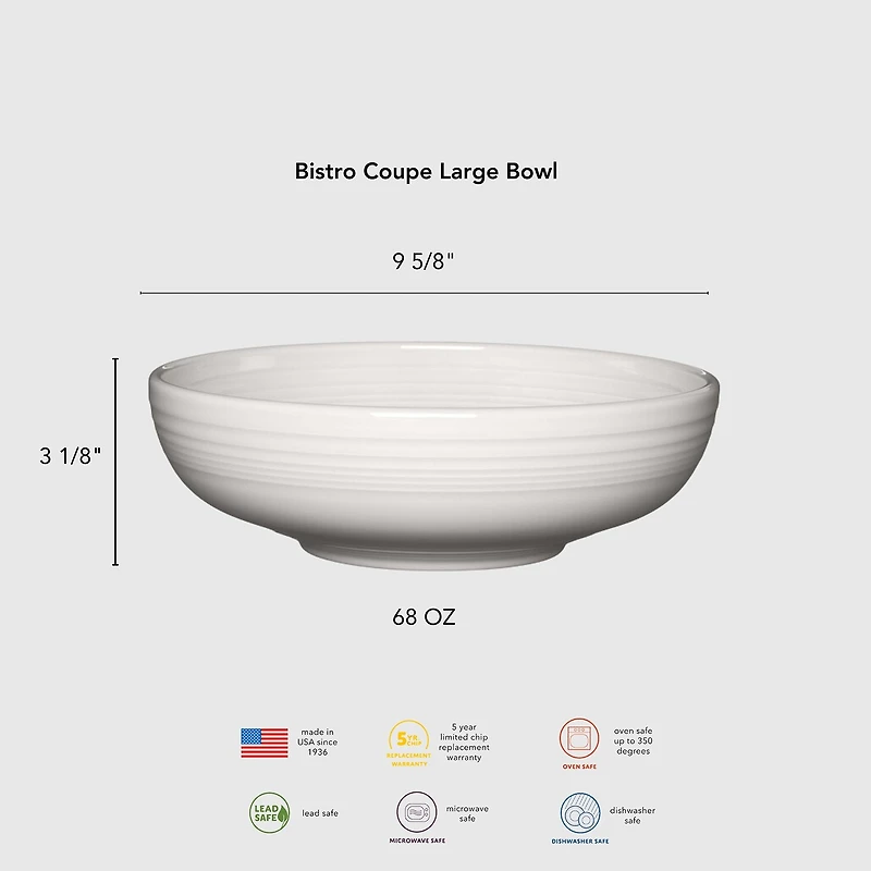 Fiesta Bistro Coupe Large Serving Bowl