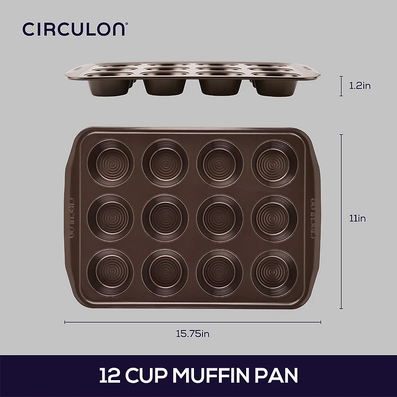 Circulon® Nonstick Bakeware 12-Cup Muffin