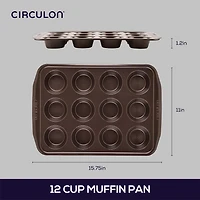 Circulon® Nonstick Bakeware 12-Cup Muffin