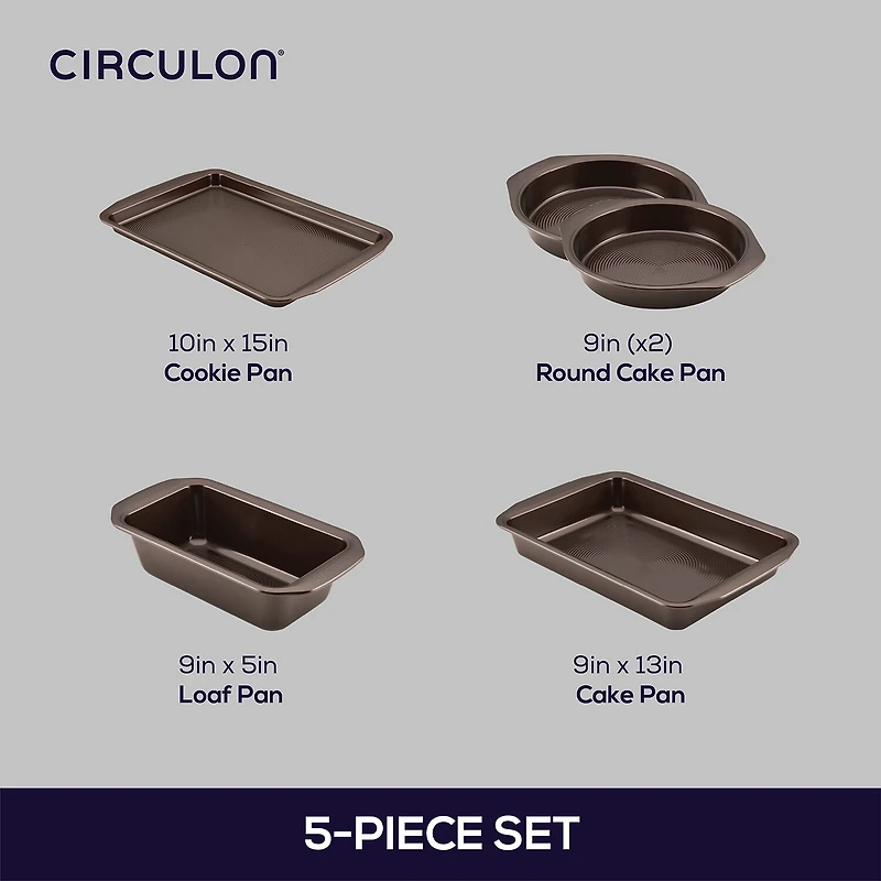 Circulon® Nonstick Bakeware 5pc. Bakeware Set