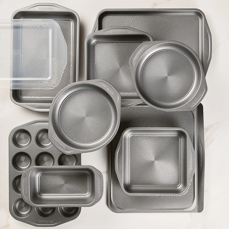 Circulon® Total Nonstick Bakeware, 10-Piece Set, Gray