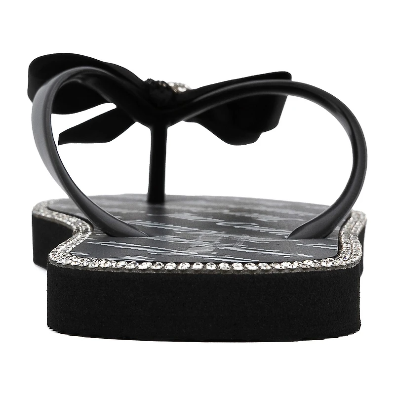 Juicy Couture Womens Bow Flip-Flops