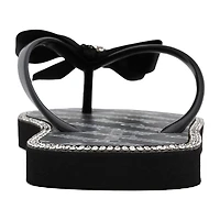 Juicy Couture Womens Bow Flip-Flops