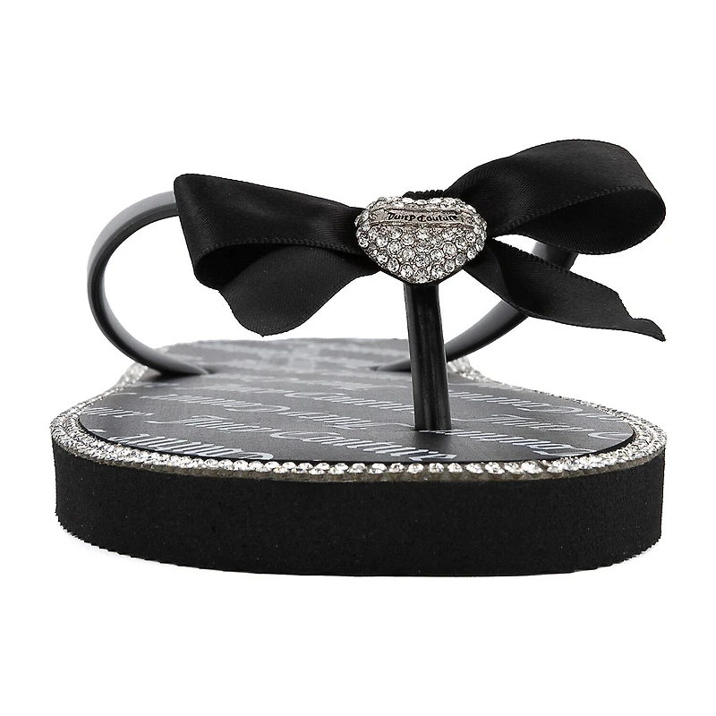 Juicy Couture Womens Bow Flip-Flops