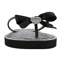Juicy Couture Womens Bow Flip-Flops