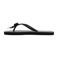 Juicy Couture Womens Bow Flip-Flops