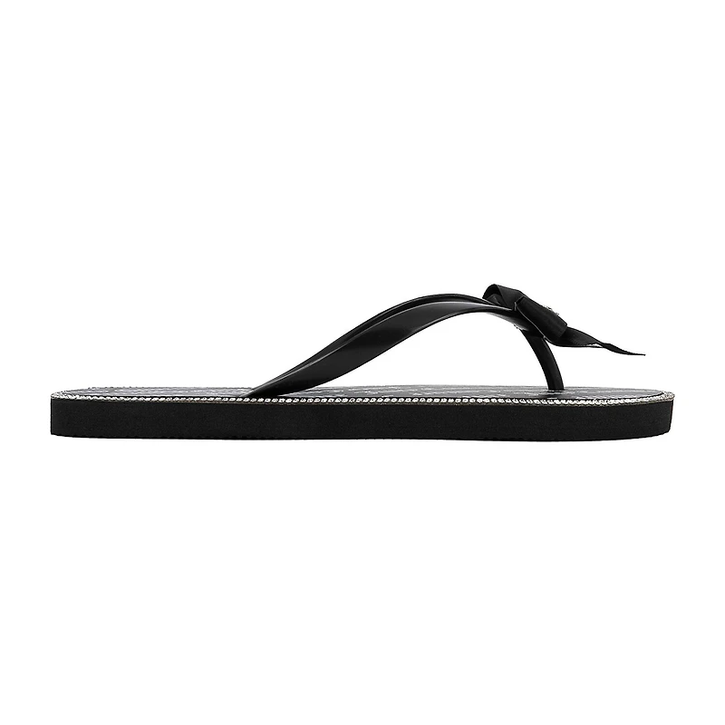 Juicy Couture Womens Bow Flip-Flops