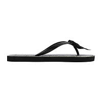 Juicy Couture Womens Bow Flip-Flops