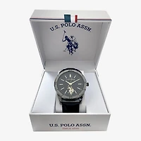 U.S. Polo Assn. Mens Black Strap Watch Usc50779jc
