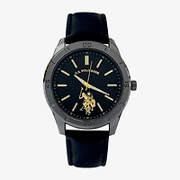 U.S. Polo Assn. Mens Black Strap Watch Usc50779jc