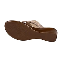Italiana By Italian Shoemakers Womens Jase Wedge Sandals