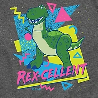 Disney Collection Little & Big Kid Boys Crew Neck Short Sleeve Regular Fit Rex Toy Story Graphic T-Shirt