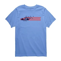 Disney Collection Little & Big Kid Boys Crew Neck Short Sleeve Regular Fit Cars Graphic T-Shirt