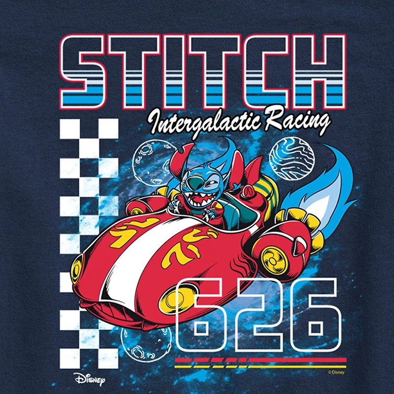 Disney Collection Toddler Boys Crew Neck Short Sleeve Regular Fit Lilo & Stitch Graphic T-Shirt