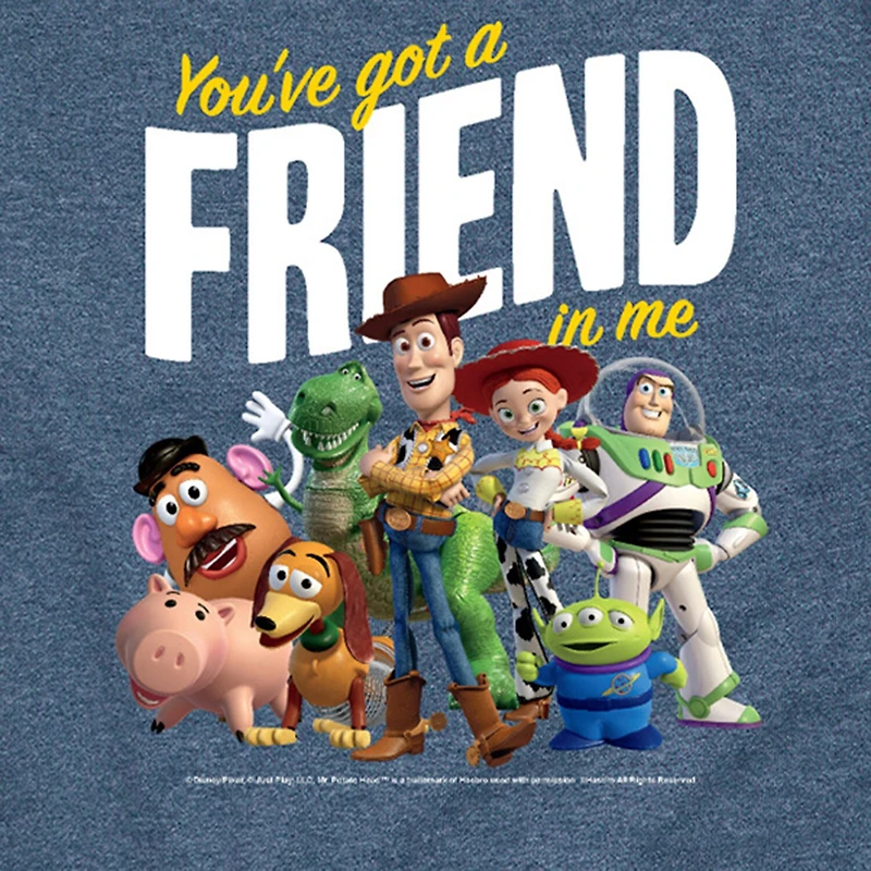 Disney Collection Toddler Boys Crew Neck Short Sleeve Regular Fit Buzz Lightyear Jessie Rex Graphic T-Shirt
