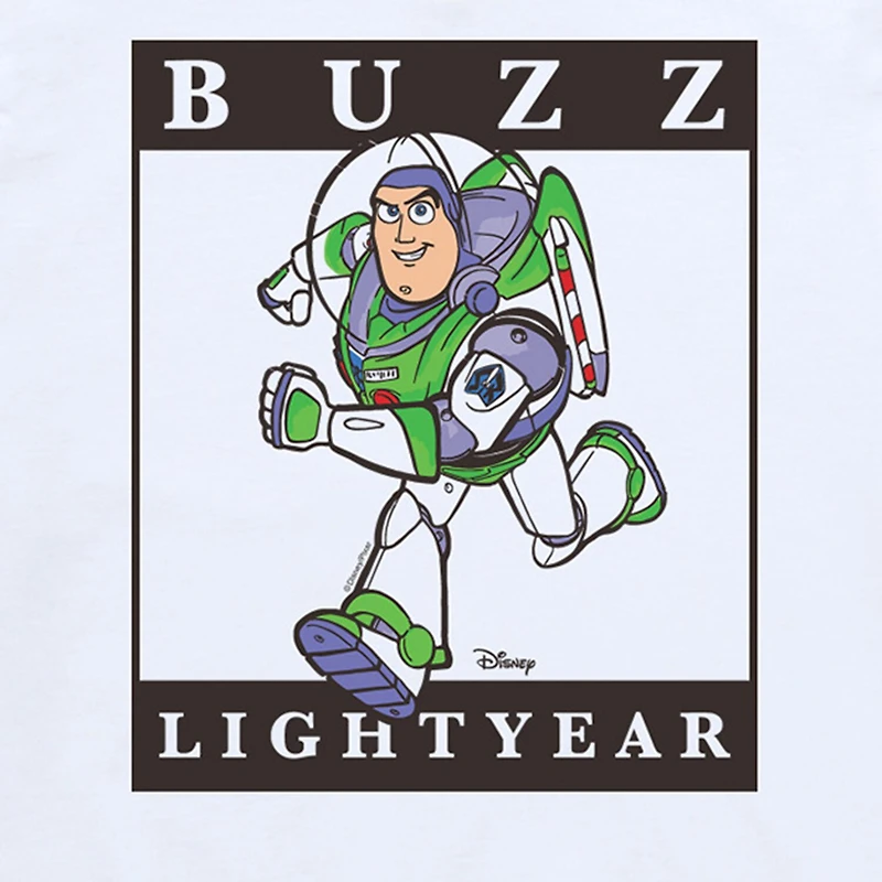 Disney Collection Toddler Boys Crew Neck Short Sleeve Regular Fit Buzz Lightyear Toy Story Graphic T-Shirt