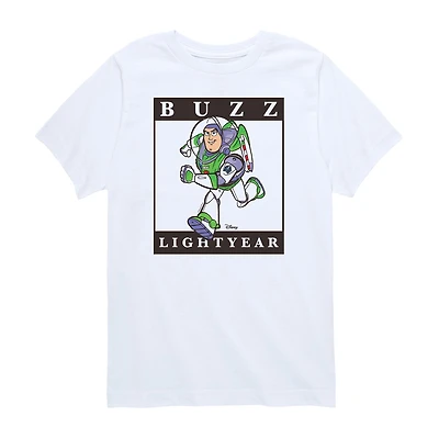 Disney Collection Toddler Boys Crew Neck Short Sleeve Regular Fit Buzz Lightyear Toy Story Graphic T-Shirt