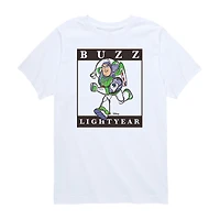 Disney Collection Toddler Boys Crew Neck Short Sleeve Regular Fit Buzz Lightyear Toy Story Graphic T-Shirt