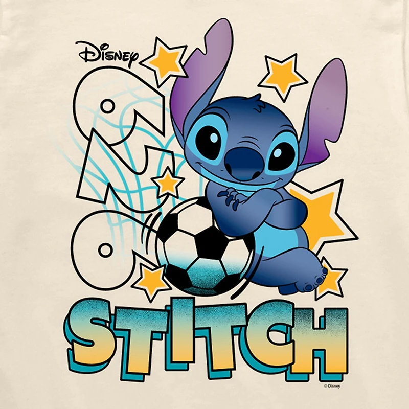 Disney Collection Toddler Boys Crew Neck Short Sleeve Regular Fit Lilo & Stitch Graphic T-Shirt