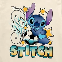 Disney Collection Toddler Boys Crew Neck Short Sleeve Regular Fit Lilo & Stitch Graphic T-Shirt