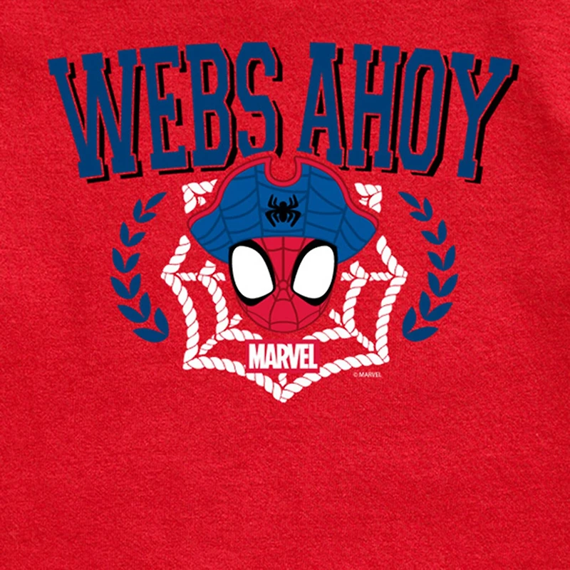 Disney Collection Toddler Boys Crew Neck Short Sleeve Regular Fit Marvel Spiderman Graphic T-Shirt