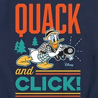 Disney Collection Toddler Boys Crew Neck Short Sleeve Regular Fit Donald Duck Graphic T-Shirt