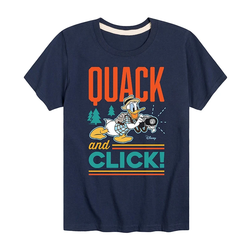Disney Collection Toddler Boys Crew Neck Short Sleeve Regular Fit Donald Duck Graphic T-Shirt