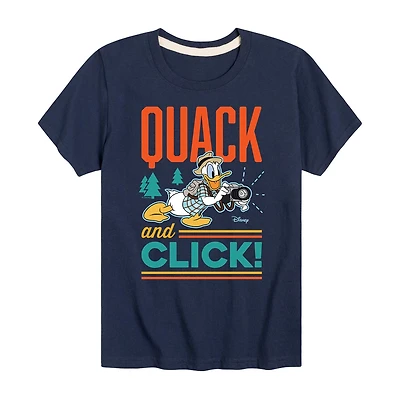 Disney Collection Toddler Boys Crew Neck Short Sleeve Regular Fit Donald Duck Graphic T-Shirt