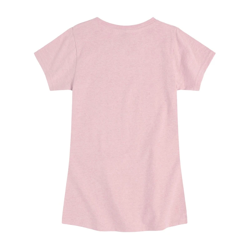 Disney Collection Little & Big Kid Girls Crew Neck Short Sleeve Regular Fit Alice Wonderland Graphic T-Shirt