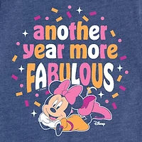 Disney Collection Toddler Girls Crew Neck Short Sleeve Regular Fit Minnie Mouse Graphic T-Shirt