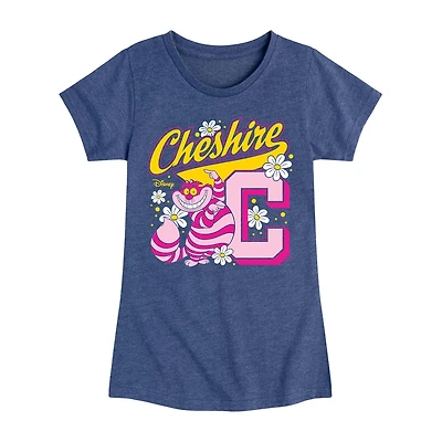 Disney Collection Little & Big Kid Girls Crew Neck Short Sleeve Regular Fit Alice Wonderland Graphic T-Shirt