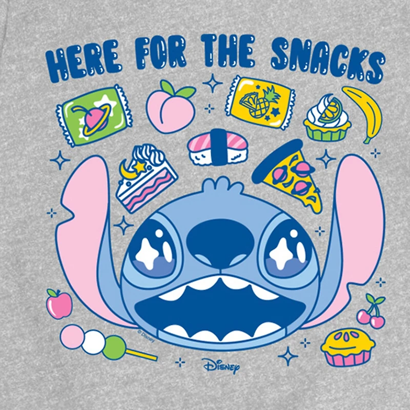 Disney Collection Toddler Girls Crew Neck Short Sleeve Regular Fit Lilo & Stitch Graphic T-Shirt