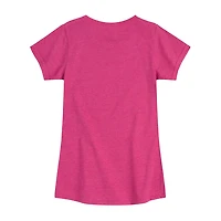 Disney Collection Little & Big Kid Girls Crew Neck Short Sleeve Regular Fit Monsters University Graphic T-Shirt