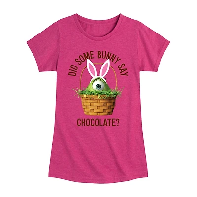 Disney Collection Little & Big Kid Girls Crew Neck Short Sleeve Regular Fit Monsters University Graphic T-Shirt