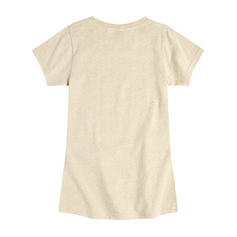 Disney Collection Toddler Girls Crew Neck Short Sleeve Regular Fit Minnie Mouse Graphic T-Shirt