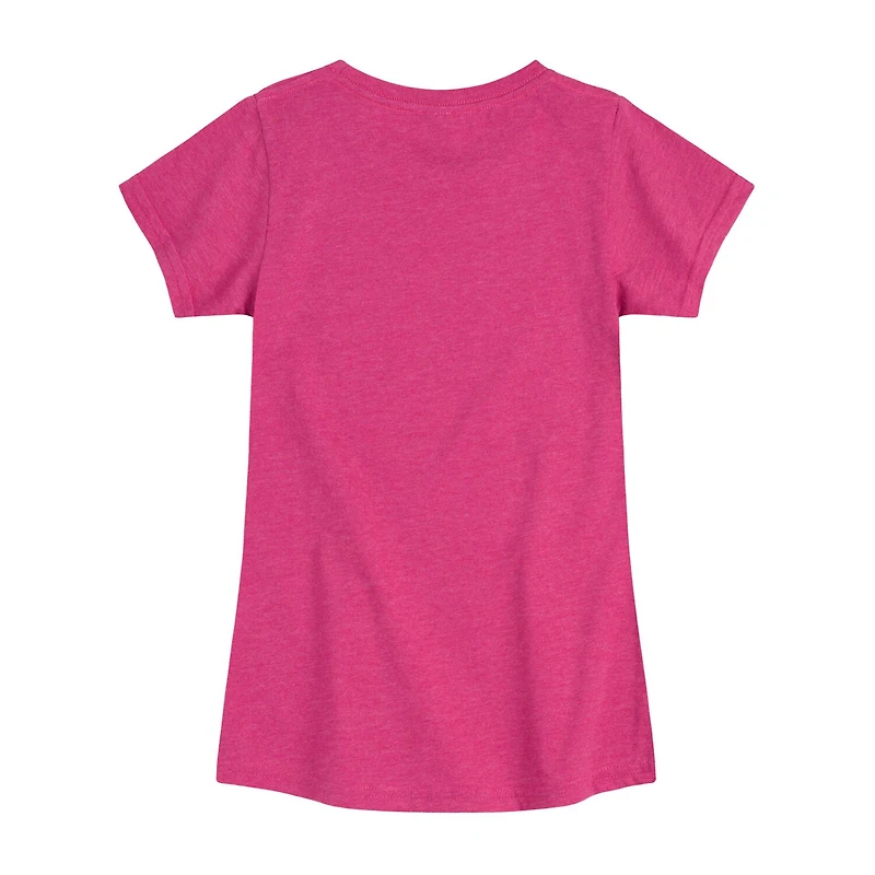 Disney Collection Toddler Girls Crew Neck Short Sleeve Regular Fit Daisy Duck Graphic T-Shirt