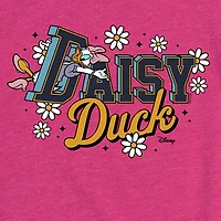 Disney Collection Toddler Girls Crew Neck Short Sleeve Regular Fit Daisy Duck Graphic T-Shirt