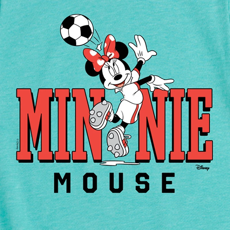 Disney Collection Toddler Girls Crew Neck Short Sleeve Regular Fit Minnie Mouse Graphic T-Shirt