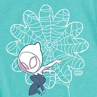 Disney Collection Toddler Girls Crew Neck Short Sleeve Regular Fit Marvel Spiderman Graphic T-Shirt