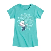 Disney Collection Toddler Girls Crew Neck Short Sleeve Regular Fit Marvel Spiderman Graphic T-Shirt