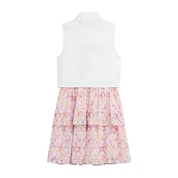 by&by girl Little & Big Kid Girls Floral 2-pc. Dress Set