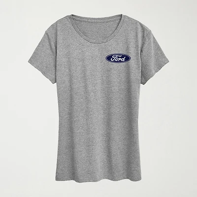 1970 Ford Bronco American Womens Crew Neck Short Sleeve Classic Fit Graphic T-Shirt