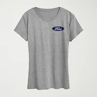 1970 Ford Bronco American Womens Crew Neck Short Sleeve Classic Fit Graphic T-Shirt