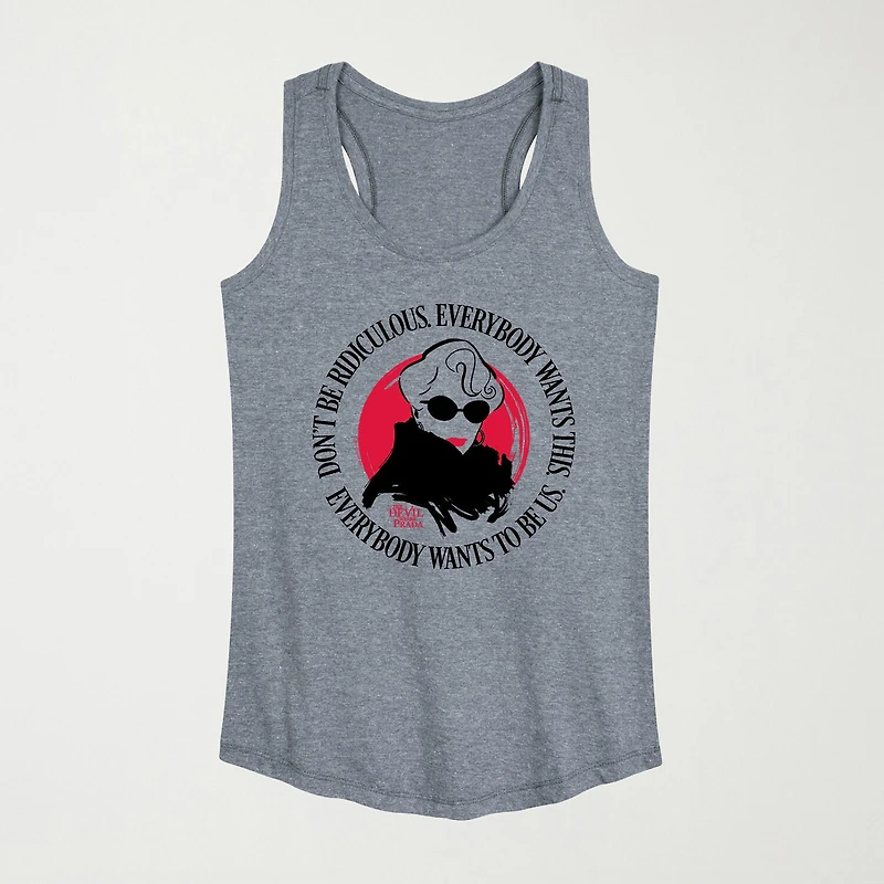 The Devil Wears Prada Everybody Wants To Be Us Womens Crew Neck Sleeveless Tank Top