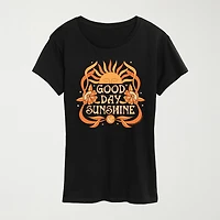 Good Day Sunshine Womens Crew Neck Short Sleeve Classic Fit The Beatles Graphic T-Shirt