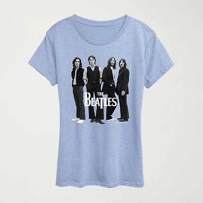 Group Photo Womens Crew Neck Short Sleeve Classic Fit Friends Graphic T-Shirt
